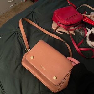 Calvin Klein cross body pink bag